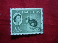 Timbru 60 C Fauna- Pasarea Dodo 1954 Mauritius Colonie Britanica ,stampilat foto