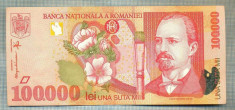 A1264 BANCNOTA-ROMANIA- 100000 LEI- 1998-SERIA 006E3174130-starea care se vede foto