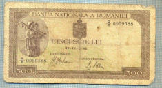 A1292 BANCNOTA-ROMANIA-500 LEI-19-IV-2-(19)41-SERIA0959588-starea care se vede foto