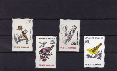 ROMANIA 1993 , LP 1314 , PASARI HARTIE ALBA FARA FIL. MI 4878Y/4884Y MNH foto