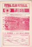 Program meci fotbal PETROLUL PLOIESTI - GAZ METAN MEDIAS 29.03.1981