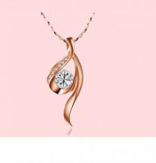 Colier lant placat aur roz 14k filat GOLD ROSE gold filled foto