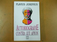 Flavius Josephus Autobiografie contra lui Apion Bucuresti 2002 foto