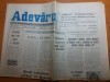 Ziarul Adevarul 18 Ianuarie 1990 - Interviu Dumitru Prunariu - Editie Originala Istorica