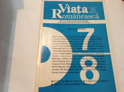 VIATA ROMANEASCA NR7-8/2000,RF12/1 foto