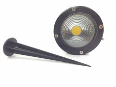 Proiector LED gradina, 5W COB, alb cald, 220V, cod:10102272 foto