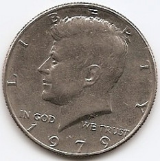 Statele Unite (SUA) Half Dolar 1979 Kennedy Half Dollar , LV1 , 30.60 mm KM-202b foto