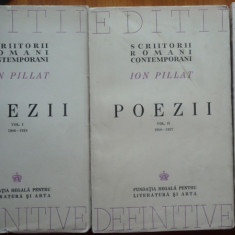 Ion Pillat , Poezii , 3 volume , 1944 , editie definitiva in stare excelenta