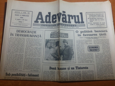 ziarul adevarul 6 februarie 1990-iunie 1969 o prima sfidare la adresa dictaturii foto