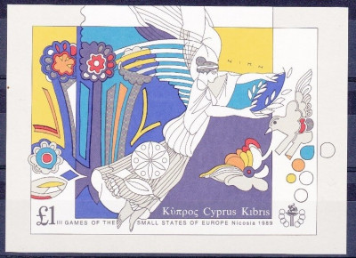 Cipru 1989 - Bloc cat.nr.14 - neuzat,perfecta stare - foto