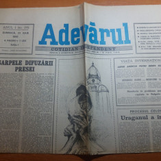 ziarul adevarul 22 iulie 1990-articolul " specula "