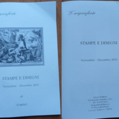 Catalog de vanzare arta din Torino ;Stampe si desene , avangarda ,2015 , preturi