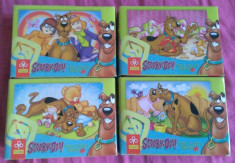 Set 4 Mini Puzzle Trefl 54 piese - Scooby Doo foto
