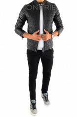 Geaca de piele ecologica tip ZARA - Geaca slim fit - Geaca casual - cod 6881 foto