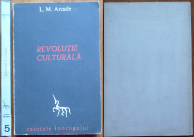 L. M. Arcade, Revolutie culturala; Caietele Inorogului, Paris, 1984, autograf foto