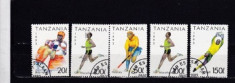 TANZANIA 1993 ? SPORTURI OLIMPICE, serie DEPARAIATA stampilata AK2 foto