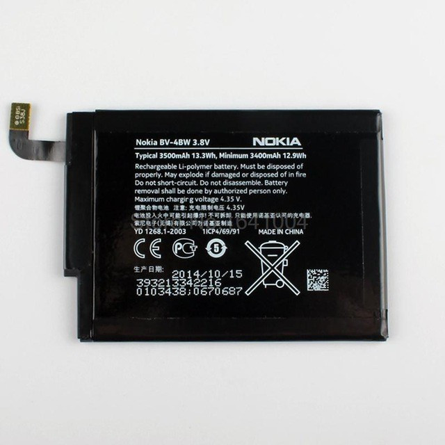 Acumulator Nokia Lumia 1520 cod BV-4BW BV4BW 3500mAh original, Li-ion |  Okazii.ro