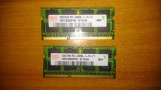 Memorie ram laptop Hynix 4 GB (2 x 2 GB) DDR3 1066 Mhz foto