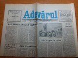 Ziarul adevarul 7 iunie 1990 - art&quot;unda de sos de la universitate&quot;