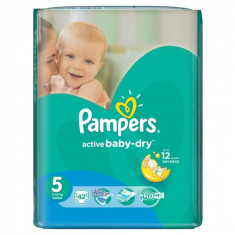 Scutece Active Baby 5 Value Pack, 42 buc, Pampers foto