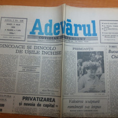 ziarul adevarul 3iulie 1990 - art. "privatizarea si nevoia de capital "