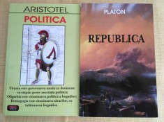 Aristotel - Politica + Platon - Republica foto