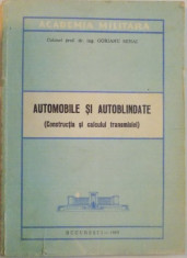 AUTOMOBILE SI AUTOBLINDATE , CONSTRUCTIA SI CALCULUL TRANSMISIEI de GORIANU MIHAI , 1980 foto