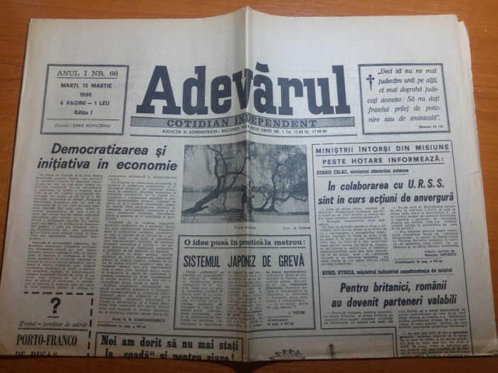 ziarul adevarul 13 martie 1990-articolul &quot; despre martiri &quot;