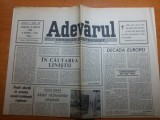 Ziarul adevarul 13 martie 1990-articolul &quot; in cautarea linistii &quot;