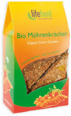 Crackers cu morcovi raw bio 85g Lefofeed Lifefood foto