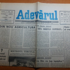 ziarul adevarul 11 martie 1990-interviu cu regizorul mircea daneliuc