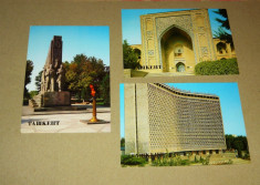 Lot 3 vederi - carti postale - Tashkent - Uzbekistan - 2+1 gratis - RBK17592 foto