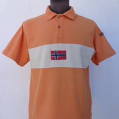 Tricou orange Napapijri original marimea L