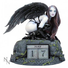 Calendar perpetuu de birou cu inger gotic - Fiica lui Lilith foto