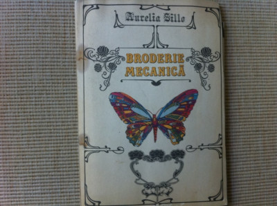 Broderie mecanica Aurelia Sillo ed. tehnica 1982 carte + planse desene modele foto