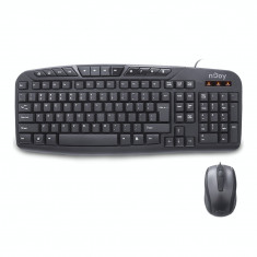 Kit tastatura si mouse nJoy CM120WR Black foto