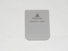 Card memorie Sony Playstation 1 PS1 original 1 Mb - culoare gri foto