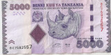 TANZANIA 5000 Shillings Shillingi 2011 XF