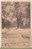 bnk cp Bucuresti - In Cismigiu - Peisaj de iarna - circulata 1955