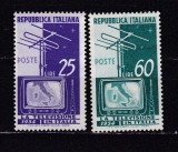 Italia 1954 telecomunicatii televiziune MI 908-909 MNH w37, Nestampilat