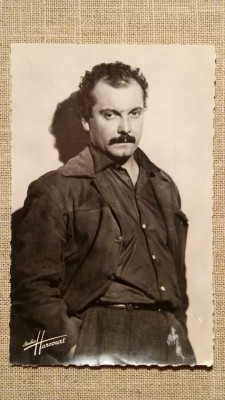 Carte Postala / vedere veche, fotografie reala, actor Georges Brassens, cinema foto