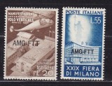 Trieste 1951 aviatie elicopter MI 143-144 MNH w37, Nestampilat