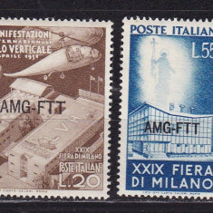 Trieste 1951 aviatie elicopter MI 143-144 MNH w37