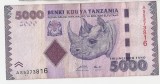 TANZANIA 5000 Shillings Shillingi 2011 VF