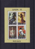 ROMANIA 1993 LP 1316 EUROPA 93 ARTA CONTEMPORANA BLOC DANTELAT MNH, Nestampilat