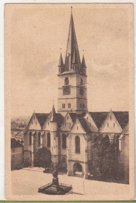 bnk cp Sibiu - Biserica evangh luth - circulata 1949 foto