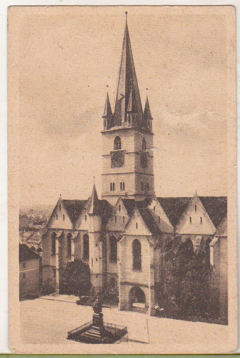 bnk cp Sibiu - Biserica evangh luth - circulata 1949