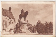 bnk cp Cluj - Statuia lui Matei Corvin - circulata 1958 - marca fixa