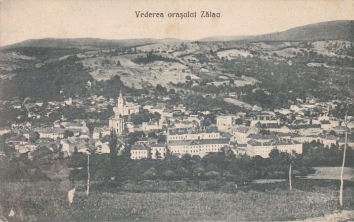 ZALAU , VEDERE GENERALA A ORASULUI , CIRCULATA 1928