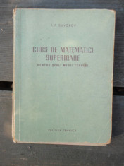 CURS DE MATEMATICI SUPERIOARE - I.F. SUVOROV foto